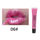 Glitter Liquid Lipstick Long Lasting Waterproof Moisturizing Candy Color Lip Gloss