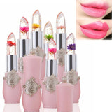 Flower Lipstick Color Jelly Transparent Temperature Change matte lipstick set
