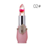 Flower Lipstick Color Jelly Transparent Temperature Change matte lipstick set