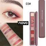 Novo Brand 9 Colors Glitter Galaxy Eye Shadow Palette Pigment Shimmer Matte Eyeshadow Makeup Flash Shine Diamond Shadow Kit