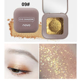 Novo Brand 9 Colors Glitter Galaxy Eye Shadow Palette Pigment Shimmer Matte Eyeshadow Makeup Flash Shine Diamond Shadow Kit