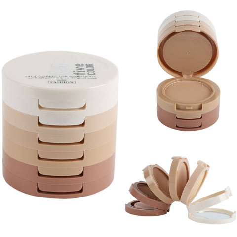 2018 New Women Face Makeup Powder Palette Powder Concealer Shimmer Foundation Facial Makeup Powder Printing Makeup