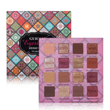 GUICAMI 18Color Nude Shining Eyeshadow Palette Makeup Glitter Pigmented Smoky Smooth Eye Shadow Waterproof Lasting Cosmetics Kit