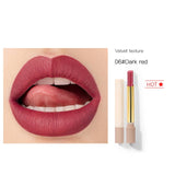 Pudaier Cigarette tube Lipstick for Lips Makeup Matte Lipsticks Long Lasting Natural Moisture Lip Stick of Cool Girl Cosmetics