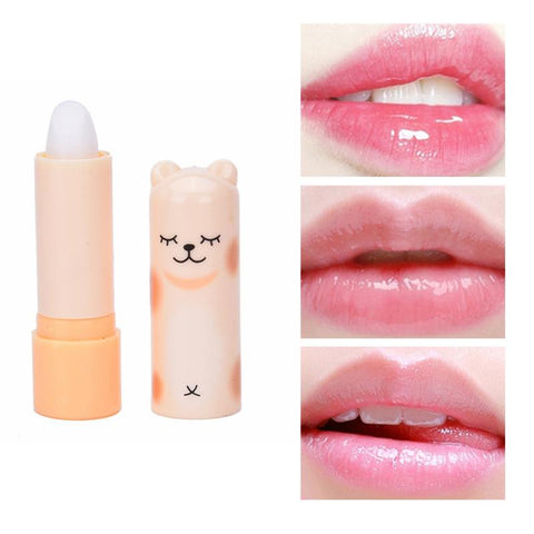 Natural Plant Lip Balm Moisture Colourless Cartoon Lip Balm Fruit Embellish Lipstick Baby Lips Lip Gloss Lip Care Random Colors