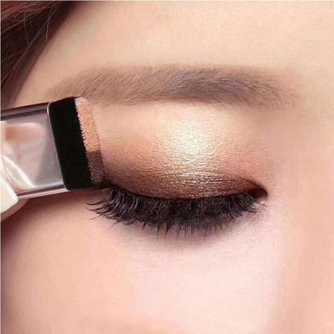 Double Color / long-lasting waterproof Lazy easy to wear Double Layer Shadow Eyeshadow Makeup Palette  portable pearl eye shadow