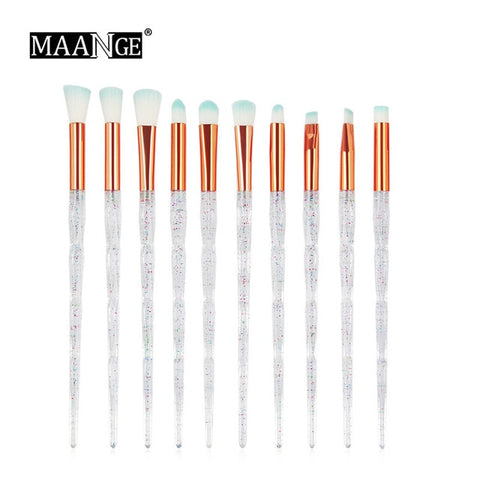 MAANGE 4/10Pcs New Diamond Makeup Brushes Set Women Foundation Powder Blush Eye shadow Lip Cosmetic Colorful for Make Up Tools