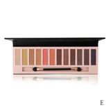 Marque 12 couleurs miroitant mat fard à paupières nu Palette de maquillage pigmenté longue durée ombre à paupières naturel yeux cosmétiques avec brosse