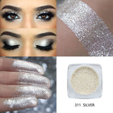 PHOERA Metallic Diamond Single Color Payoff Shimmer Eyeshadow Makeup Palette Glitters Powder Eye Shadow Pigmented Smoky Eyelids